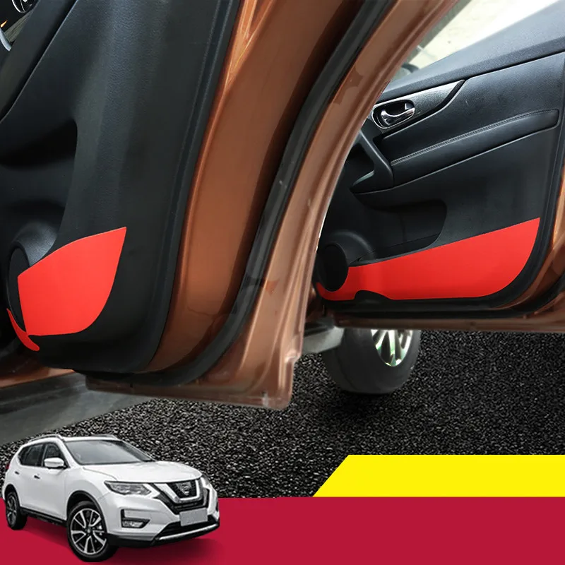 Для Nissan X trail T32 2014 2019 защита от ударов кожаные наклейки для дверей Защитная пленка
