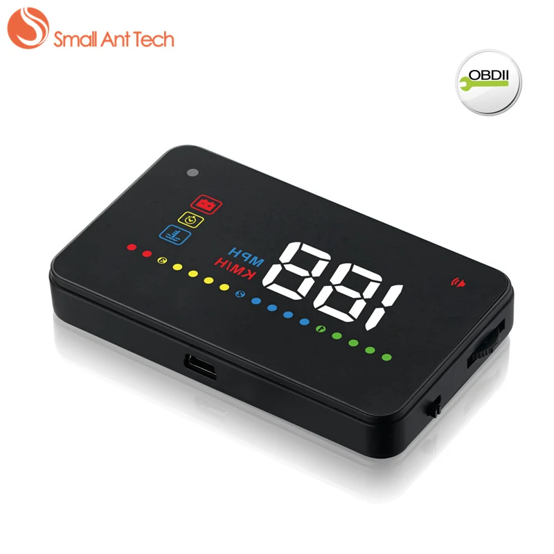 Smallanttech OBD2 лобовое стекло Скорость проектор Head Up автомобилей HUD Дисплеи км/ч миль/ч