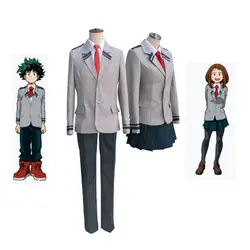 Boku без герой Академии AsuiTsuyu Yaoyorozu Момо школьная Униформа герой Академии OCHACO URARAKA Midoriya Izuku Косплэй костюм