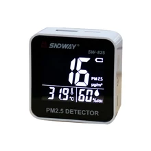 SW-825 цифровой монитор качества воздуха PM2.5 детектор тестер газовый монитор газовый анализатор температура измеритель влажности диагностический инструмент