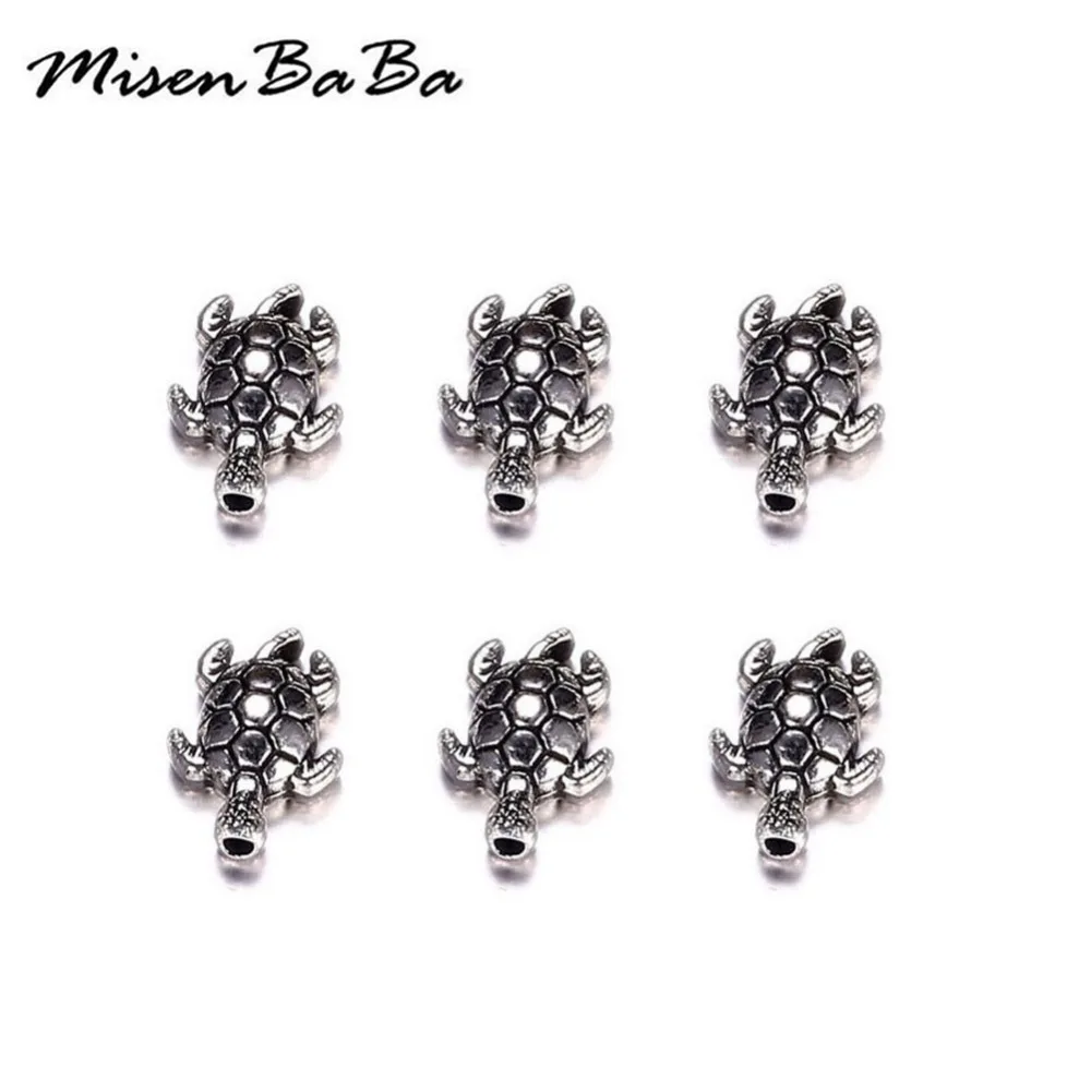 

20Pcs/lot Antique Silver Color Turtle Tortoise Charm for Jewelry Making Beach Bracelet Accessories Handmade DIY