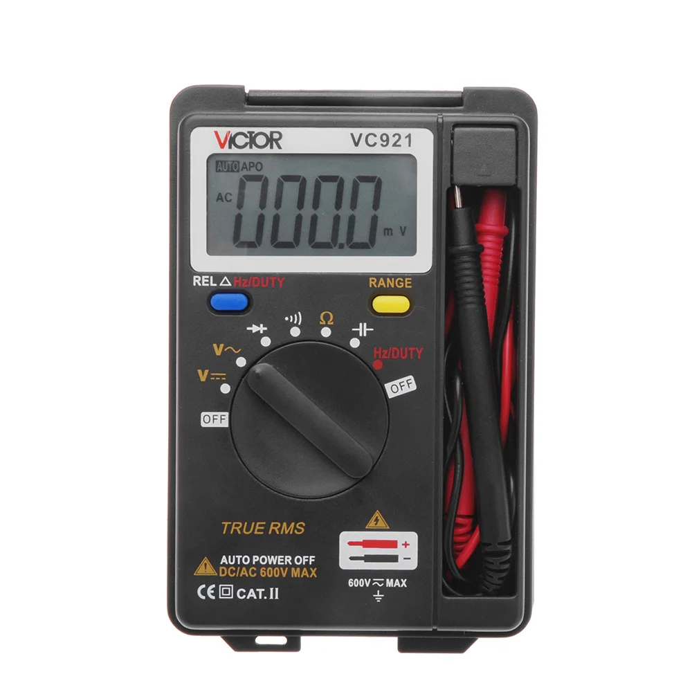 

VC921 Mini Pocket Integrated Personal Handheld DMM Digital Multimeter Auto Range With Data Hold Function Multimetro