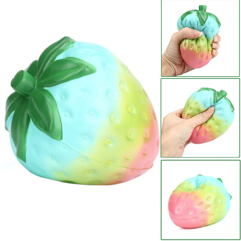 2018 NewArrival Радуга клубника Squishy Super Jumbo Ароматические замедлить рост Редкие забавная игрушка Забавный squishy oyuncak #30