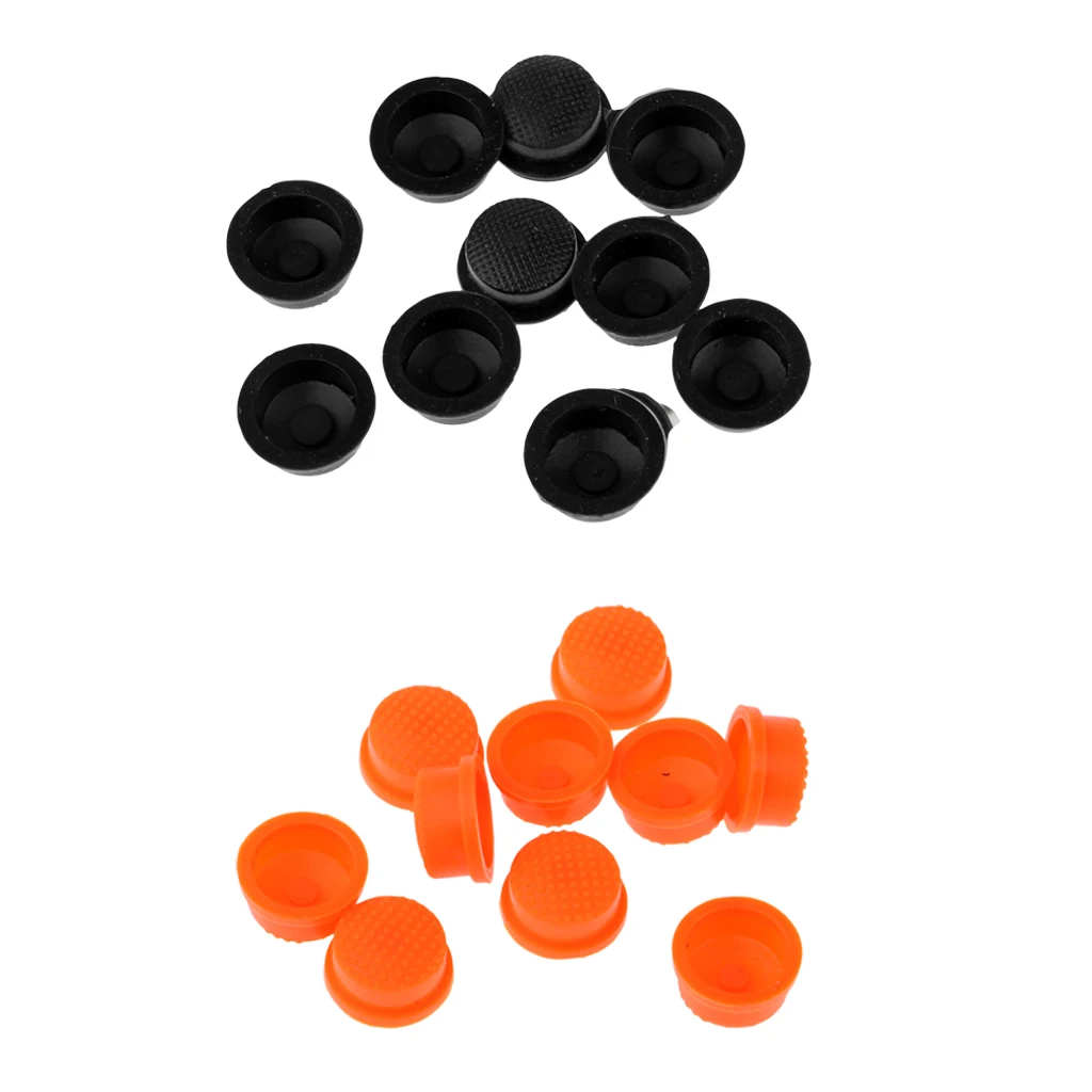 MagiDeal 10pcs LED Flashlight Torch Light Tail Switch Button Cover Cap Rubber Cover Cap Anti Slide Skid Slip