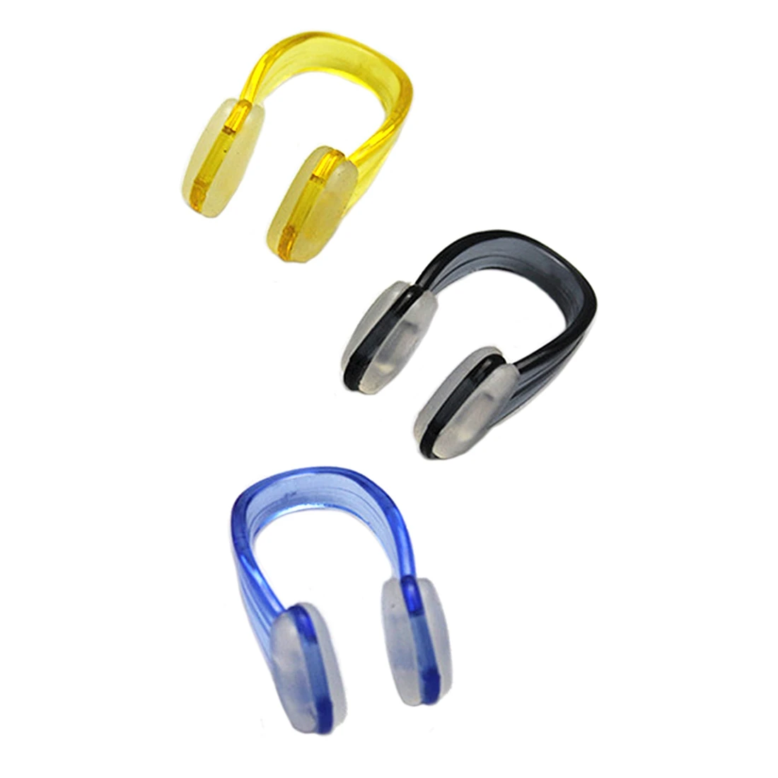 3 pcs Swimming Nose Clip Diving Protector Plastic Nose Clipin Nose/Ear