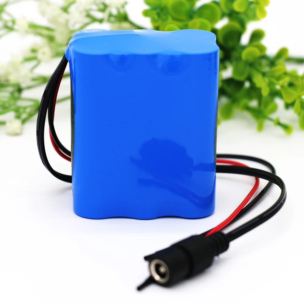 

KLUOSI 12V Battery 3S2P 11.1V /12.6V 5000mAh 18650 Lithium-ion Battery Pack with 5A BMS for LED Lamp Light Backup Powe Etc