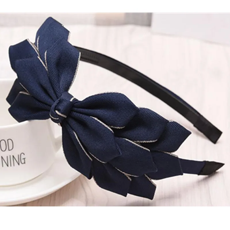 Vintage Korean Red Bow Hairband for Women - Elegant Wedding or Everyday Accessory