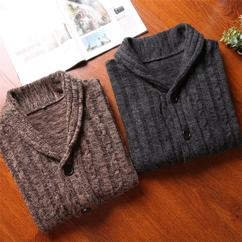 Mens Sweater Cardigan Males Twist Style Cardigan Clothings Fashion Thick Warm Colored Wool Sweaters Men Plus Size 4XL MuLS Brand 02