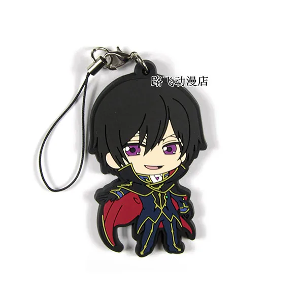 Код GEASS Lelouch of the RE: surrection японский аниме Рисунок резиновый брелок-подвеска для мобильного телефона ремешок - Цвет: 5