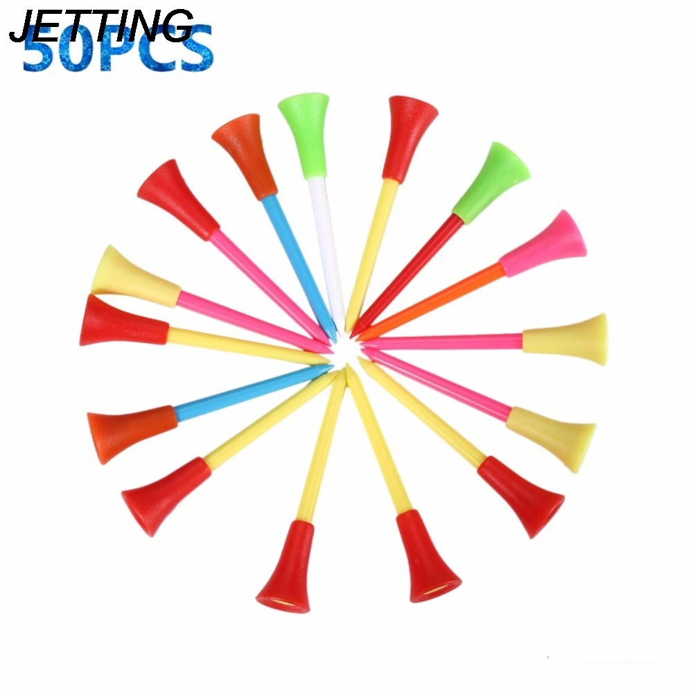 HOT 50 Pcs 83mm Durable Rubber Cushion Top Golf Tee Golf Accessories