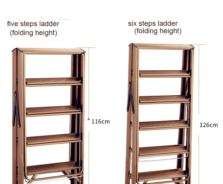 Новинка 2017 многоцелевой складной бытовые алюминиевые лестницы профиля лестнице или вешалка для одежды нагрузка 150 кг