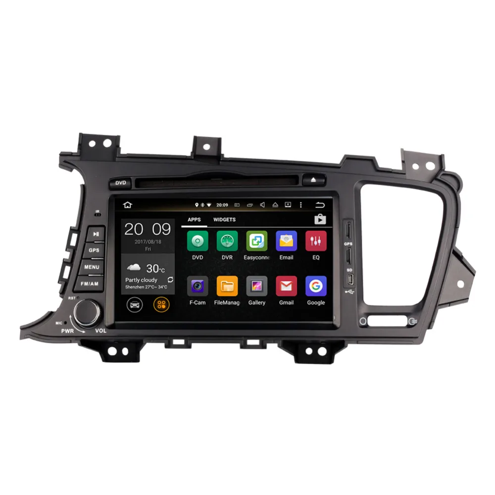 Excellent 4G LTE Android 8.0 Car DVD Player for Kia K5 Optima Magentis 2011-2015 GPS Navigation 2 Din Bluetooth Radio Stereo Head Unit 3