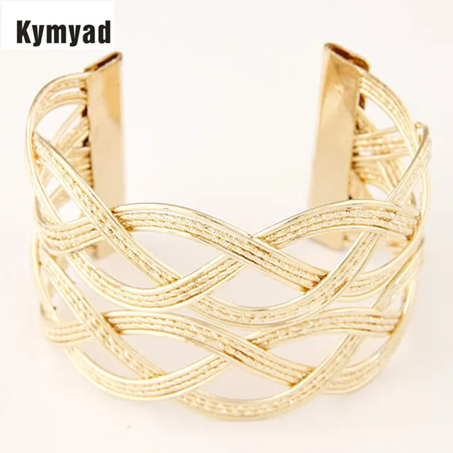 Us 2 5 Off Kymyad Gold Silver Color Bracelet Metal Bangle Bracelets Womens Handmade Wide For Women Pulseras Fashion Jewelry In Bangles Us 2 5 Off Kymyad Gold Silver Color Bracelet Metal Bangle Bracelets Womens Handmade Wide For Women Pulseras Fashion Jewelry In Bangles