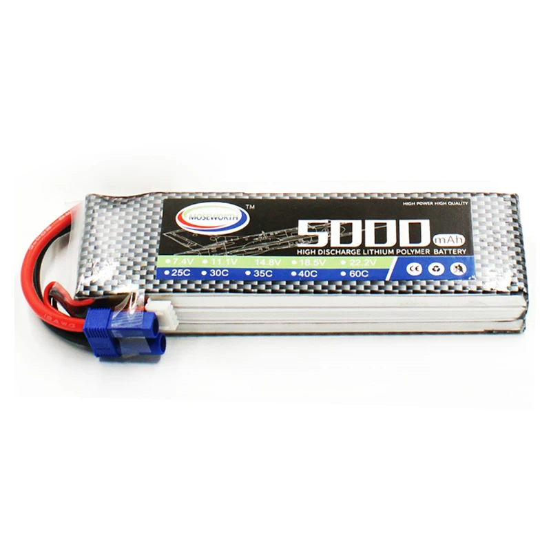 Аккумулятор LiPo 3S 11 1 В 5000 мАч 40C для радиоуправляемых самолетов вертолетов дронов