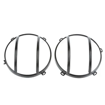 

2007-2018 FOR Jeep Wrangler JK Unlimited Black Light Guard for Rear Light Headlights Cover - Pair