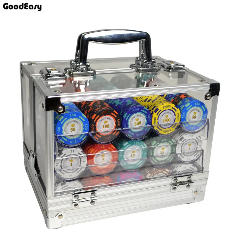 Professionele Texas Poker Chips Poker Dollar Metalen Munten Kleur