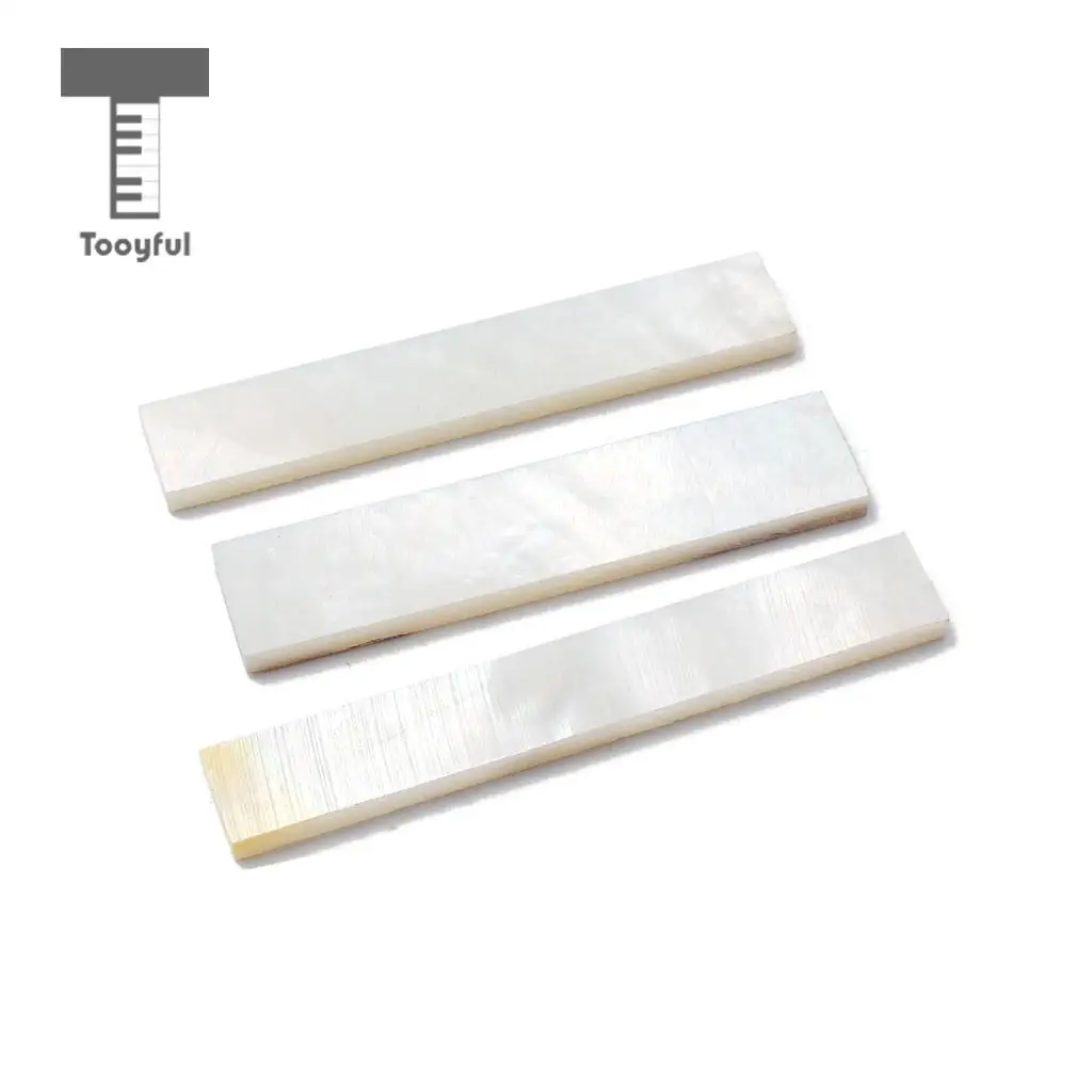 Tooyful DIY Inlays Material White Shell Block for Guitar Fingerboard Fretboard Neck