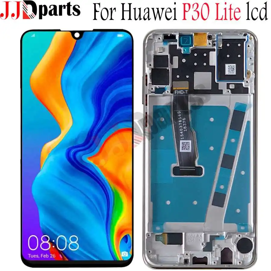 

AAA Original LCD With Frame For HUAWEI P30 Lite Lcd Display Screen 6.15" For HUAWEI P30 Lite Screen Nova 4e MAR-LX1 LX2 AL01 lcd