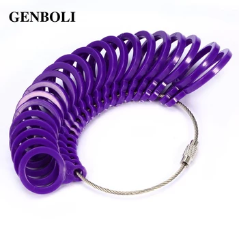 

GENBOLI 21Pcs/Set Plastic Ring Sizer Measure Gauge Set Finger Sizing Jeweler Jewelry Size Tool 3-13 For Fitting Wedding Ring A35