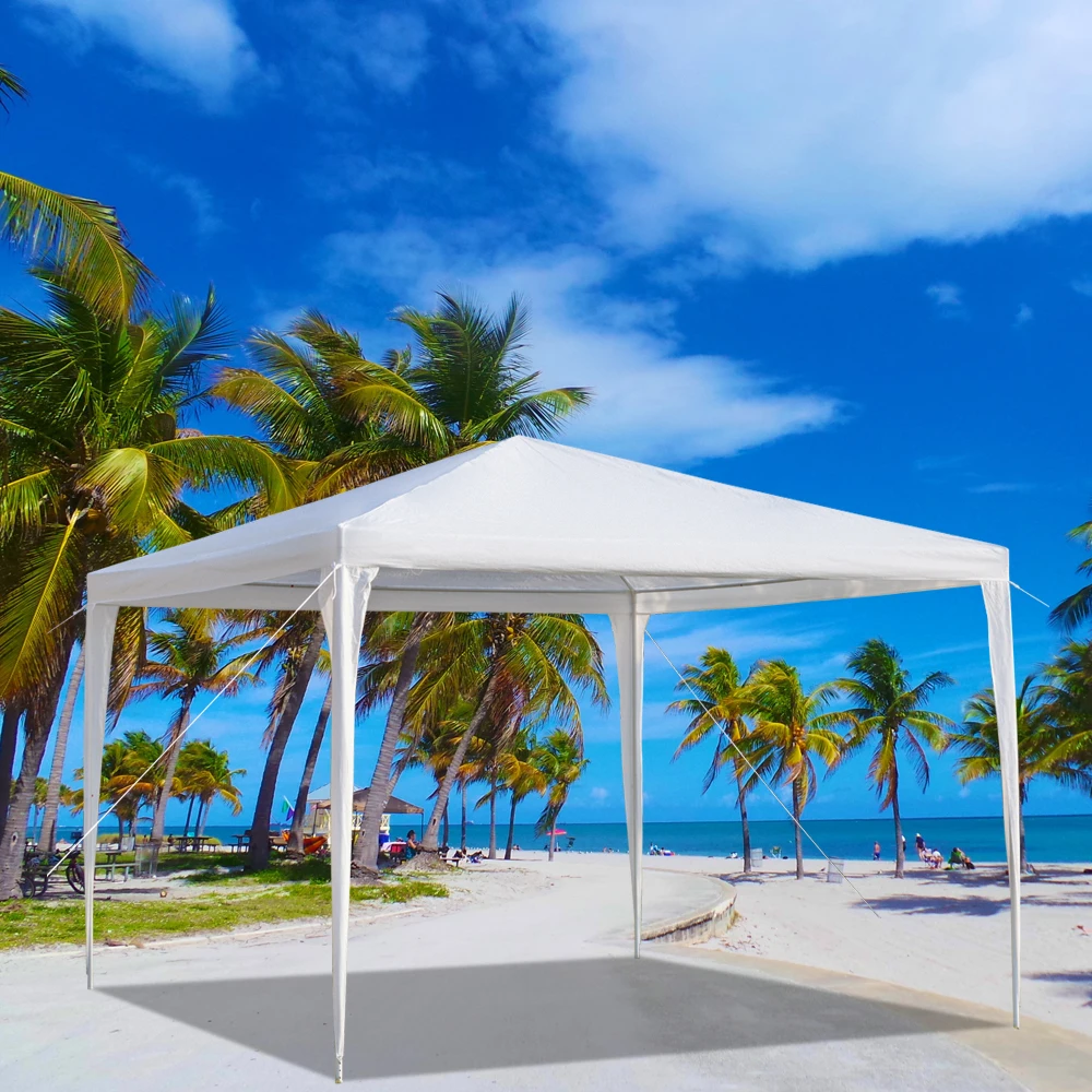 

Portable Gazebo Outdoor Canopy Party Wedding Event Shelter Sun Shade Patio White