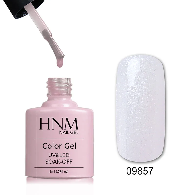 HNM цветной флакон УФ-гель для ногтей 8 мл Чистый Цвет Гель-лак для ногтей длительного действия Гель-лак замочить от УФ Led Nail Art Laquer
