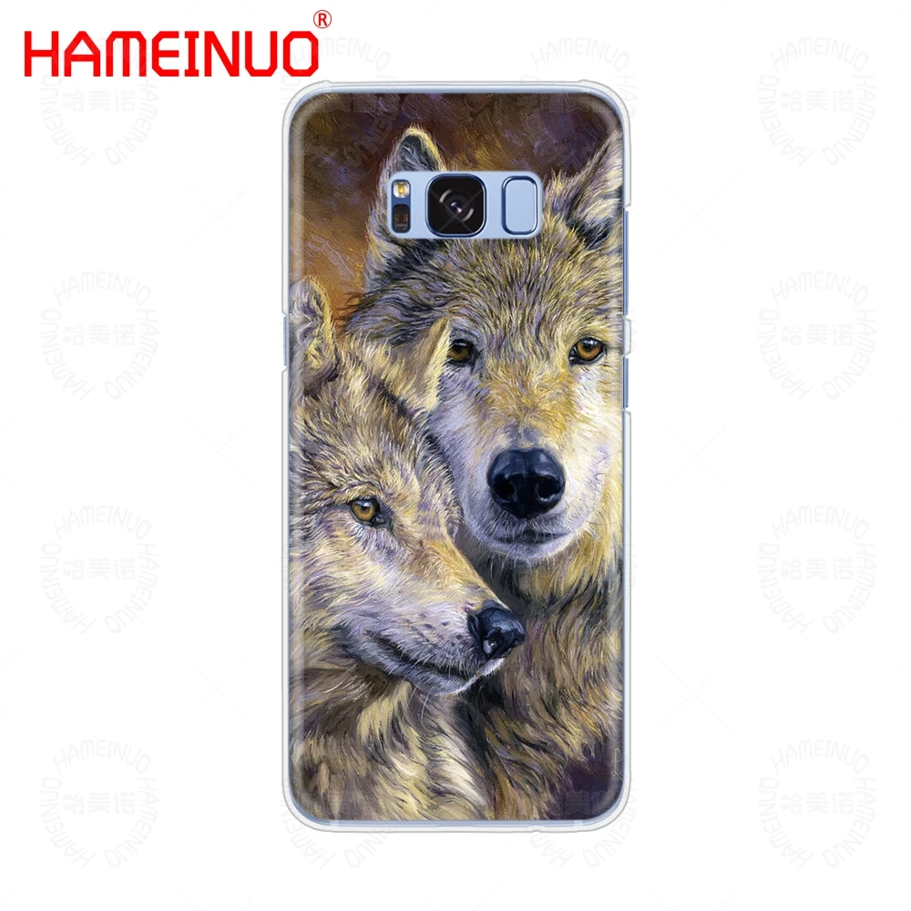 Чехол для мобильного телефона с изображением волка для samsung Galaxy S9 S7 edge PLUS S8 S6 S5 S4 S3 MINI - Цвет: 73754