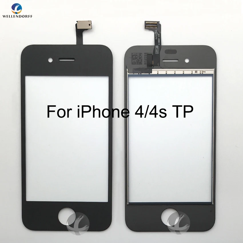 Передний сенсорный экран дигитайзер для iPhone 4 4S переднее Сенсорное стекло дигитайзер сборка Сенсорная панель Замена датчика AAA Протестировано