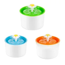 Автоматическая кормушка для домашних животных цветок кошка собака Электрический фонтан+ замена фильтра