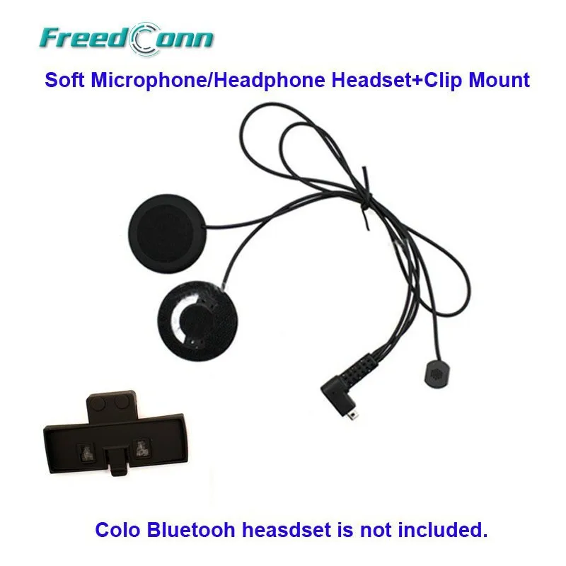 Freedconn COLO мотоциклетный Bluetooth шлем домофон динамик внутренней связи мягкие наушники гарнитура+ зажимные крепления