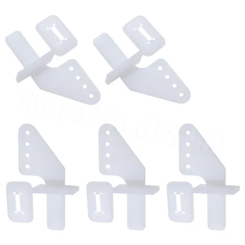 10pcs Lock On Nylon Control Horns 21x11 mm 4 Hole For RC Model Airplane Parts Remote Control Foam Electric KT Kit title=
