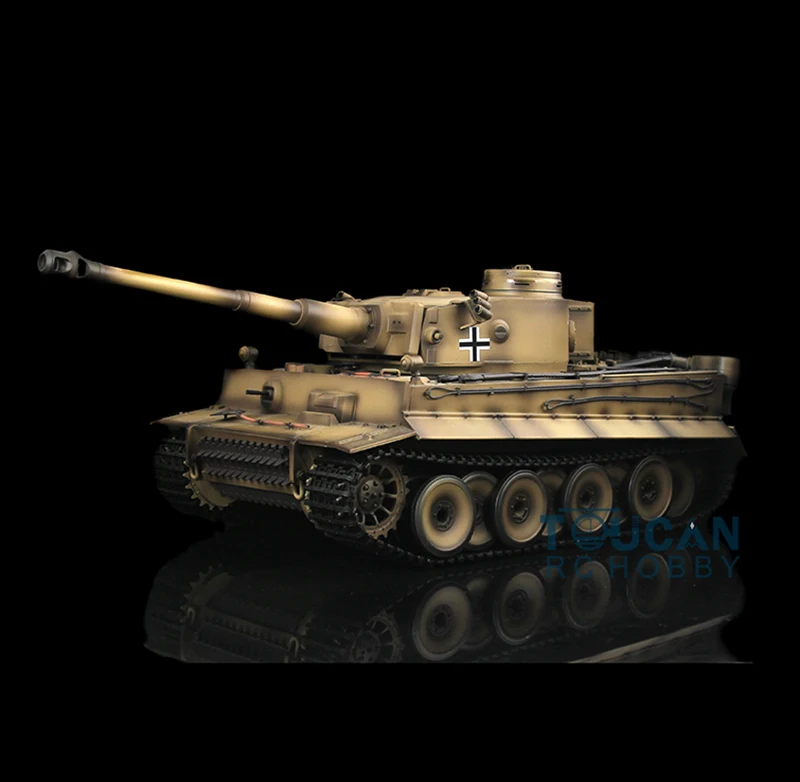 Желтый 2 4 ГГц HengLong 1/16 масштаб Немецкий Тигр I пластиковая версия RTR