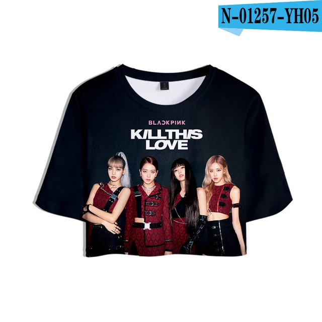 Hot group Blackpink kpop Kill This Love 3D Print Women Fashion Summer Short Sleeve T-shirts Kpop Streetwear T shirts