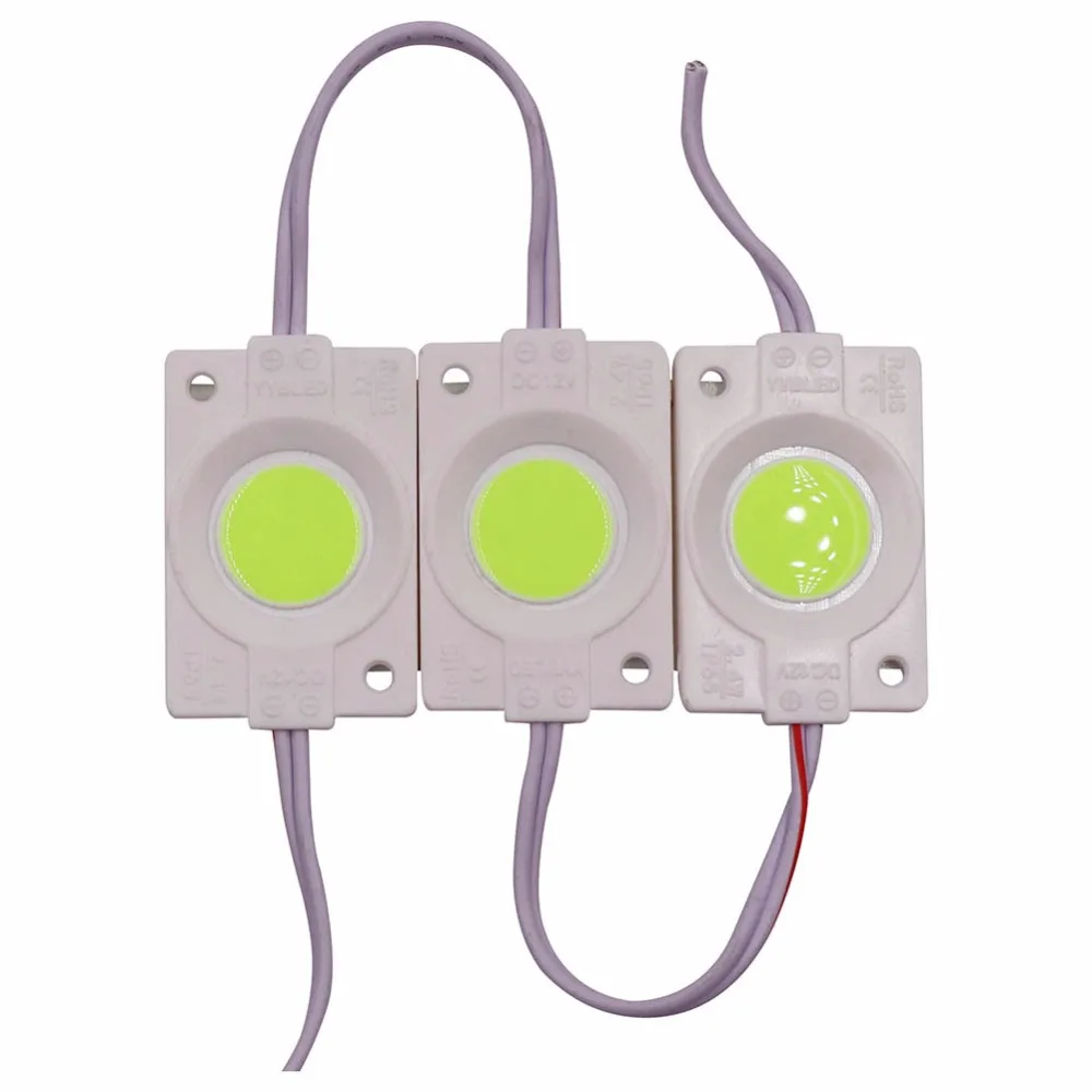 LED Light LED Strip Light LED Modules LED Module 1Pc 2.4W Ultra Bright COB LED Module light Pure/Warm White Strip Light Lamp Bead Chip diy DC 12V lighting Waterproof