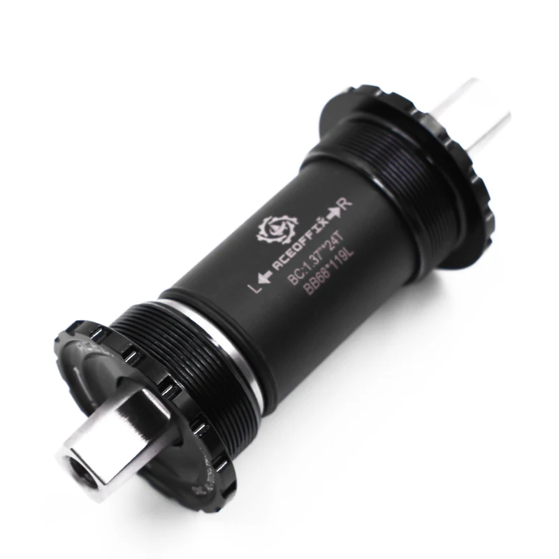 

TWTOPSE Durable Titanium Axis Bicycle Bottom Brackets 119mm For Brompton Bike BSA English Hollow Square Lightweight 144g