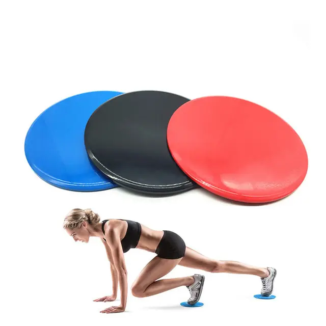 Dual Sided Gliding Discs Glide Fitness Exercise Core Slider Gliding