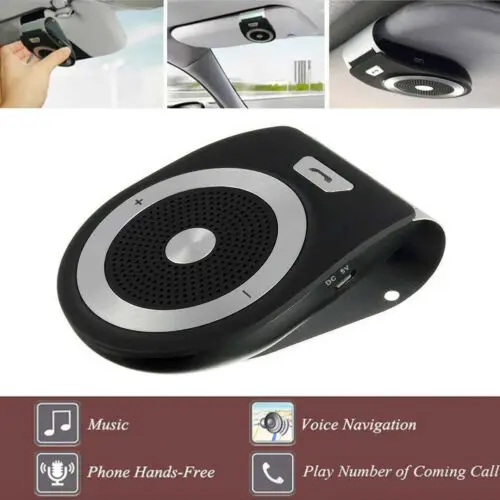 

Wireless Bluetooth HandsFree Speaker Car Kit Clip Sun Visor for Mobile Phone AU