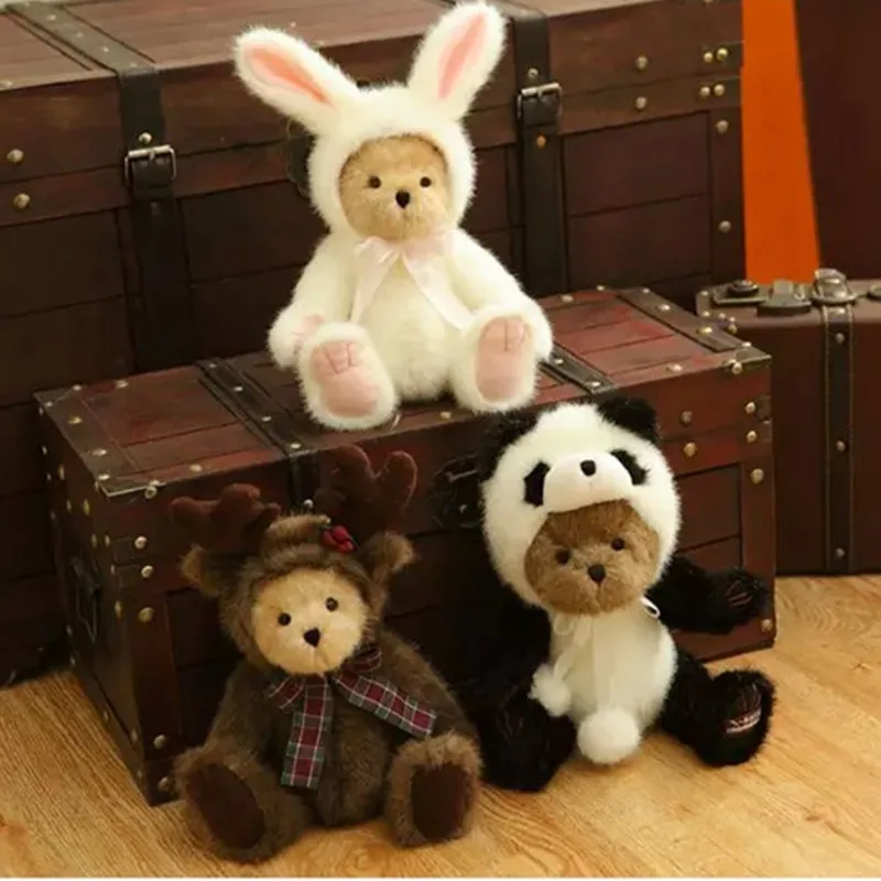 

American boutique handmade Teddy bear plush bear doll wedding bear plush toys for Christmas Valentine's Day gift for girls