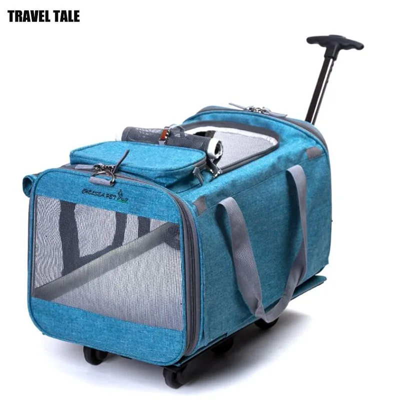 Travel Tale Foldable Dog Pets Case Trolley Luggage Bag For Pets Rolling Luggage AliExpress