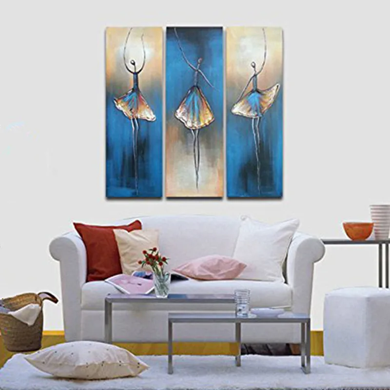 Handpainted-Abstract-Ballete-Dancers-Oil-Painting-on-Canvas-Modern-Home-Decor-Wall-Art-Paintings-For-Living