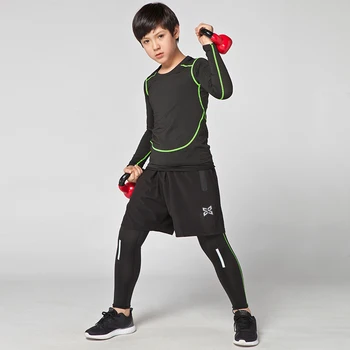 

Kids winter long sleeved Sport Running Football jerseys training suit soccer jersey Suit Kids Soccer Pants boys Tracksuits