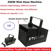 200W Fog Machine DMX Smoke Machine Professional 200W Mist Hazer For Wedding Home Party Stage Dj Lighting Shows Equipments