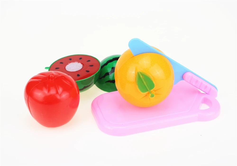 15 шт./компл. пластиковые фрукты овощи режущие игрушки раннего развития и образования игрушки для малышей Детские игрушки для кухни пластиковые пищевые игрушки