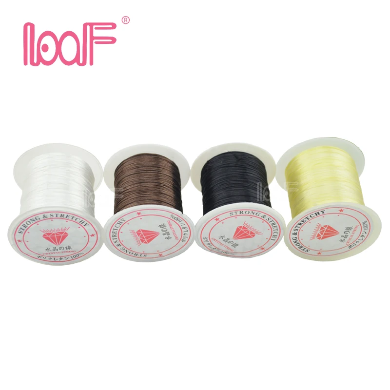 

LOOF 1roll 0.8mm, 10m Crystal Elastic Stretchy String Corda memory wire For Jewelry findings or Hair Extension Thread/wig Wire