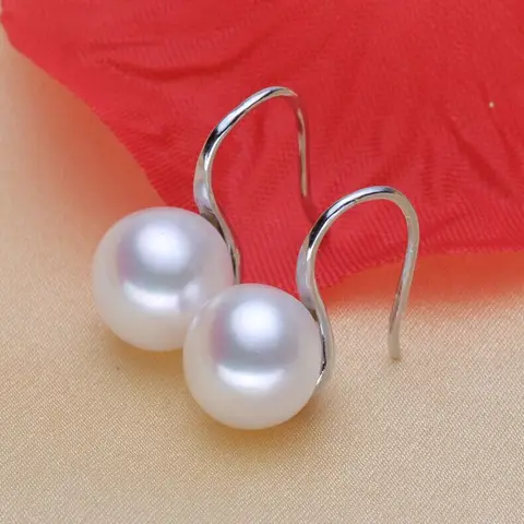 Fashion Simulated Pearls Stud Earrings For Women Brincos Simple Bijoux Cute Ear Hook Wedding Girl Jewelry Pendientes Gift