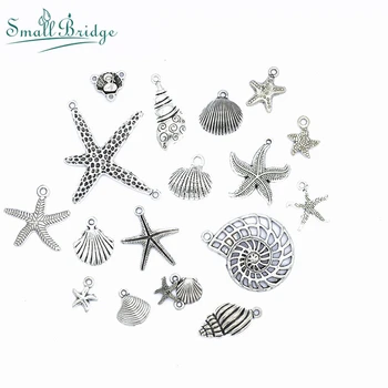 

Starfish Shapes Ancient Alloy Beads Plated fit Bangles Necklace DIY Jewelry for Women Mix Spacer Clip Beads Wholesale