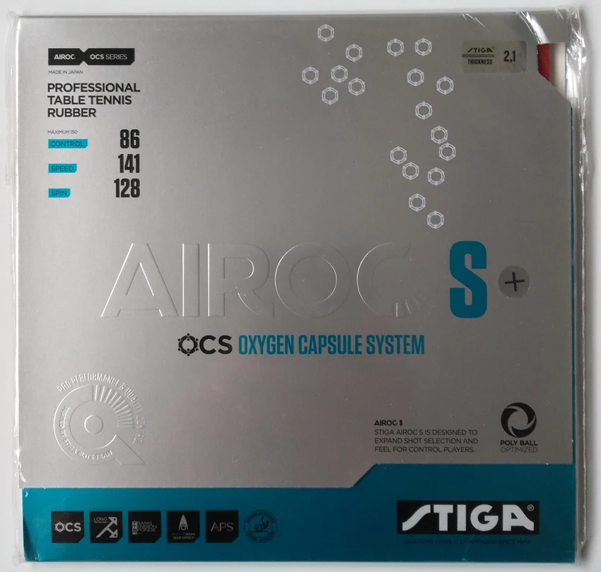 Оригинальные AIROC-S Stiga AIROC S, резиновые прыщи для настольного тенниса, эластичные, stiga, ракетки для настольного тенниса, Спортивная ракетка