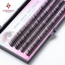 3 лотка/Лот Смешанная Длина верность естественно выглядящие Искусственные ресницы одно накладное наращивание ресниц имитация норки ресницы