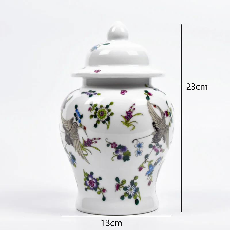 Античный светящийся керамический общий резервуар, ваза noctillucence цветы в шляпе Имбирные банки орнамент креативный подарок имбирь банка