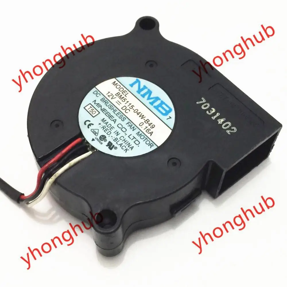 NMB-MAT BM5115-04W-B49 T50 DC 12V 0.16A сервер центробежный воздухонагнетатель широкого спектра