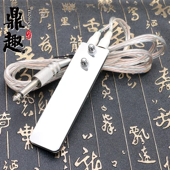 

Stainless Steel Tattoo Machine Footswitch Foot Pedal Controller Power Free Shipping FS204